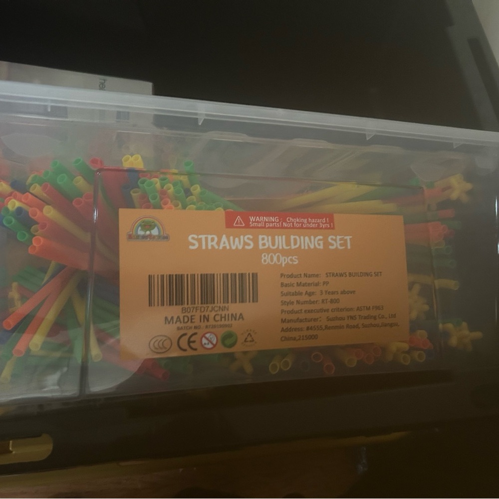 Colorful Straws Building Set 800pcs